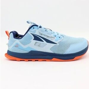 Altra Lone Peak 7 Womens 7.5 US Blue Orange Running Shoes Sneakers AL0A7R7G480